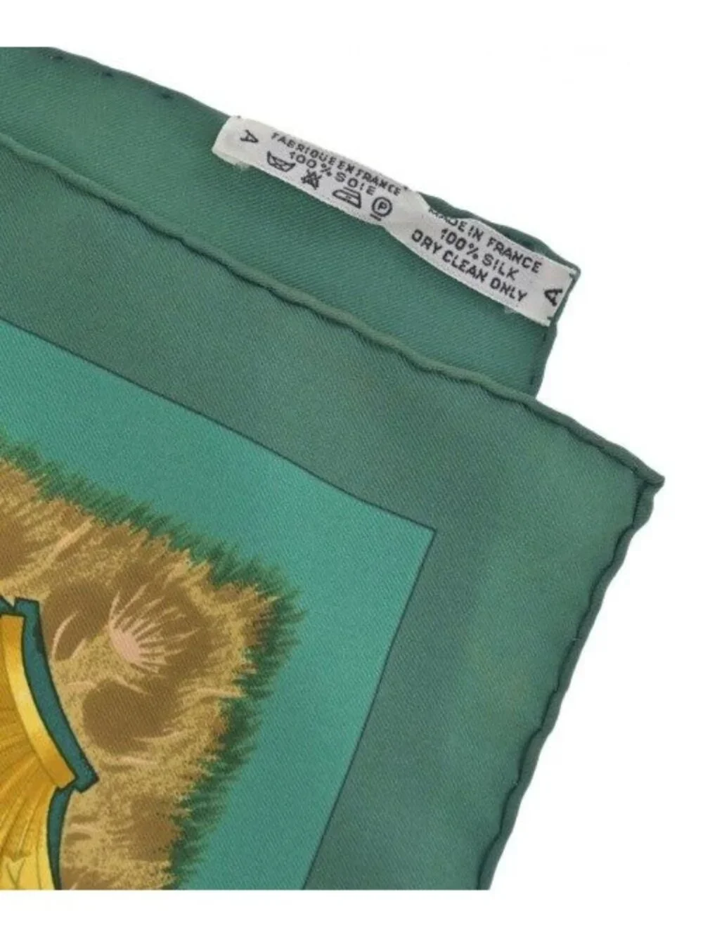 Hermes Bandana Scarf Green